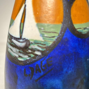 Louis Dage - Paar gesigneerde keramische vazen - Art Deco, circa 1925-1935