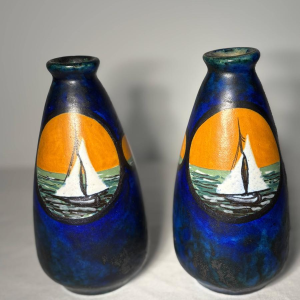 Louis DAGE - Paire de vases en céramique signés - Art Déco, vers 1925-1935