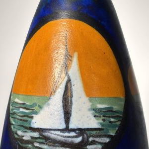 Louis DAGE - Pair of signed ceramic vases - Art Deco, circa 1925-1935