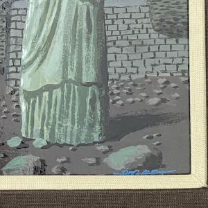 Gaston Bogaert "De betovering van de nacht", een surrealistisch schilderij