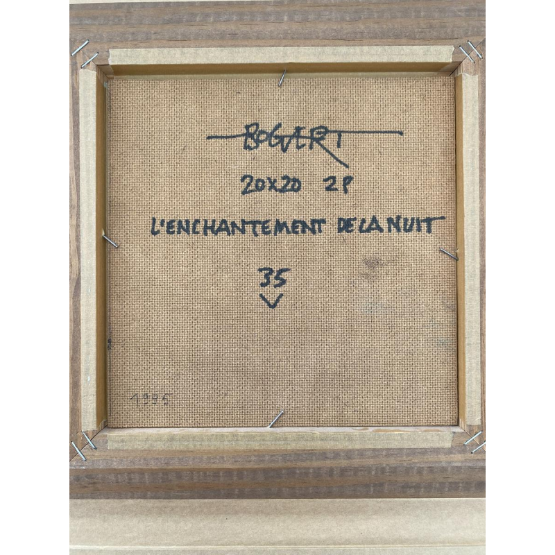 Gaston Bogaert "L'Enchantement de la Nuit", tableau surréaliste