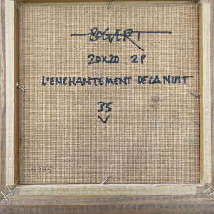 Gaston Bogaert "De betovering van de nacht", een surrealistisch schilderij