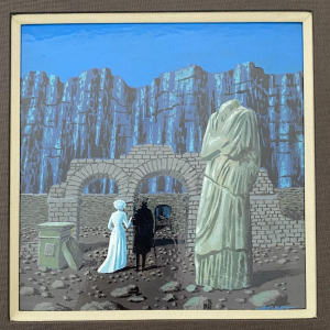 Gaston Bogaert "De betovering van de nacht", een surrealistisch schilderij