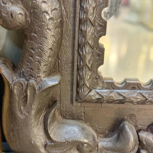 Miroir d'apparat au putto et dauphins - France ou Allemagne - XVIIIe siècle