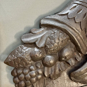 Decorative mirror with putto and dolphins - France or Germany - 18th century