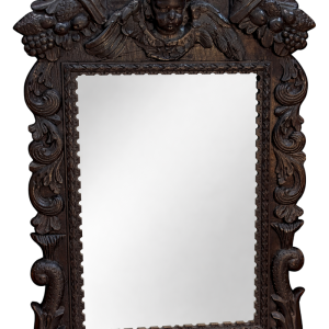 Miroir d'apparat au putto et dauphins - France ou Allemagne - XVIIIe siècle