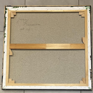 Jacques Zimmermann, tableau abstrait, huile sur toile, 2009