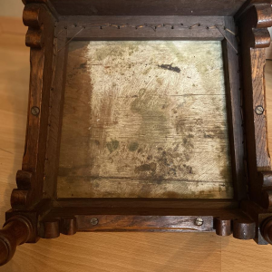 Pair of Art Nouveau oak chairs, circa 1900