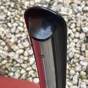 WILLEM HENDRIK GISPEN, gedekte tafel 3 fauteuils 413 slede Art Deco Bauhaus, stalen buisstructuur, ca 1930