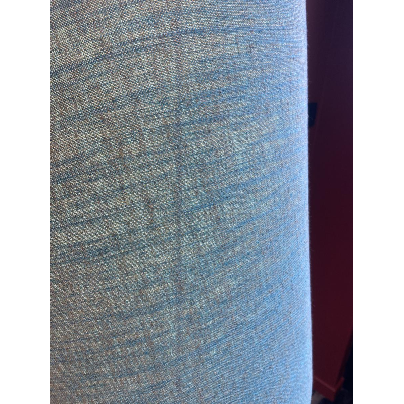 "Column Balustrade" table lamp in terracotta, Ashoka Silk lampshade, handcrafted