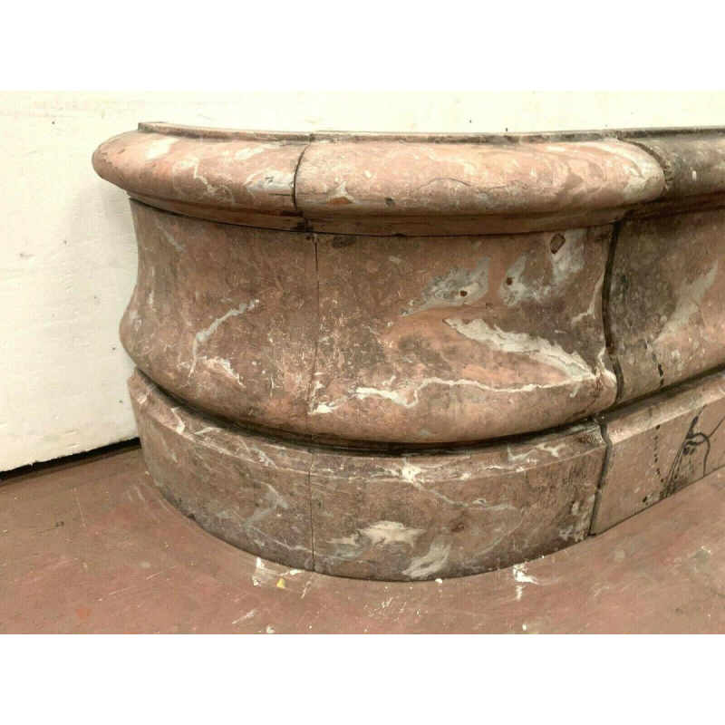 Wandplantenbak, Breccia marmer, 19e eeuw