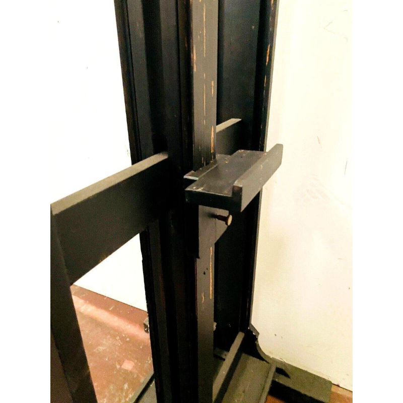 Chevalet de peintre double faces en bois noirci, XXe siècle