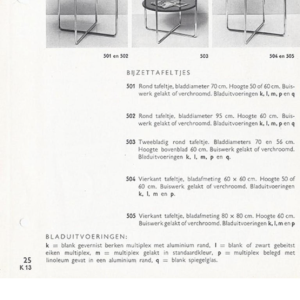 WILLEM HENDRIK GISPEN, table basse ronde Art Déco Moderniste, structure tube d'acier, style Bauhaus ca 1930