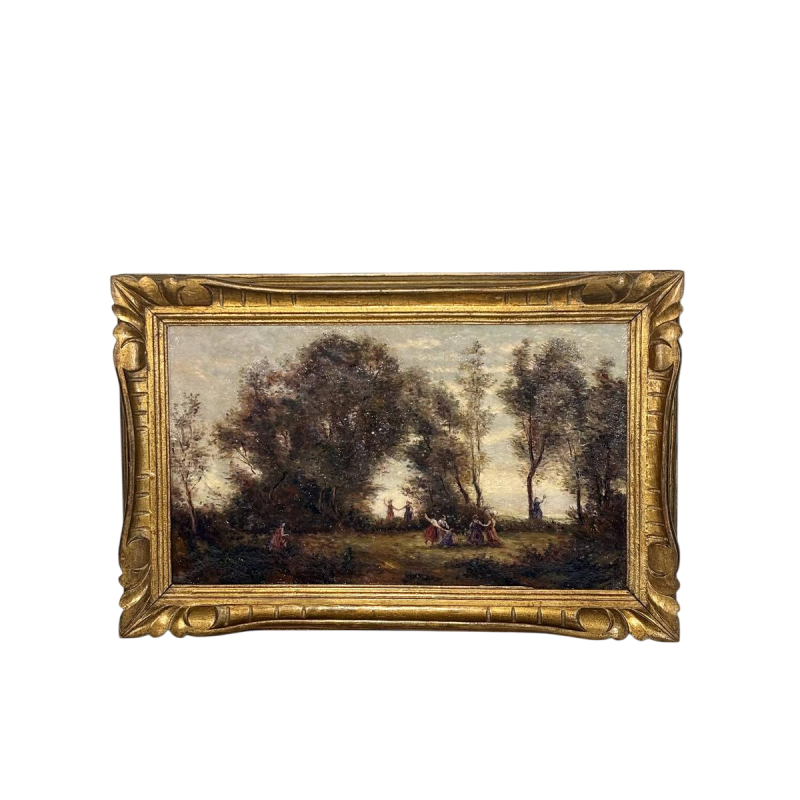 École française "Danse des Nymphes" d'après Camille Corot, XIXe siècle