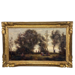 Franse school "Dans van de nimfen" naar Camille Corot, 19e eeuw