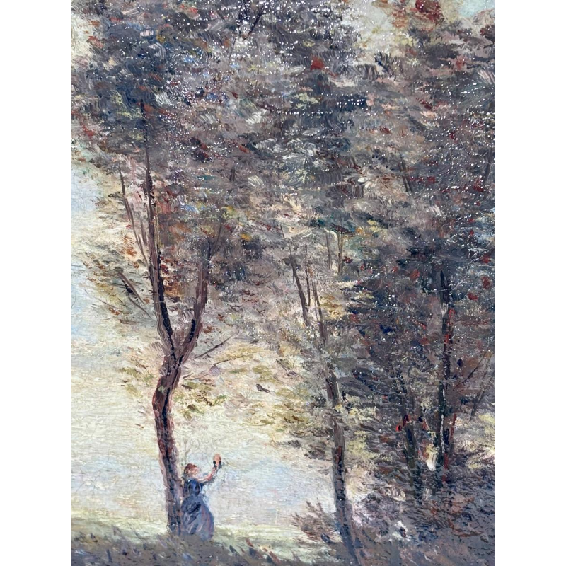 École française "Danse des Nymphes" d'après Camille Corot, XIXe siècle