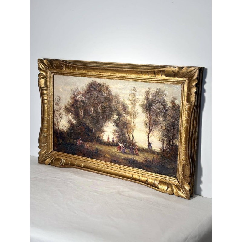 French School "Dance of the Nymphs" after Camille Corot, 19th century