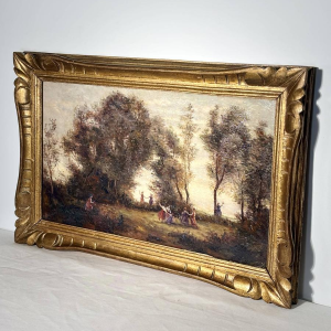 École française "Danse des Nymphes" d'après Camille Corot, XIXe siècle