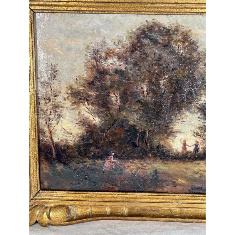 French School "Dance of the Nymphs" after Camille Corot, 19th century