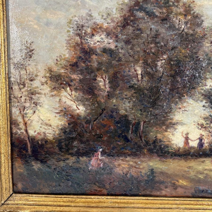 French School "Dance of the Nymphs" after Camille Corot, 19th century