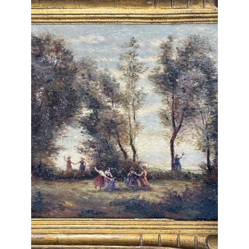 French School "Dance of the Nymphs" after Camille Corot, 19th century