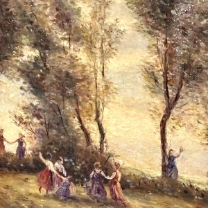 École française "Danse des Nymphes" d'après Camille Corot, XIXe siècle