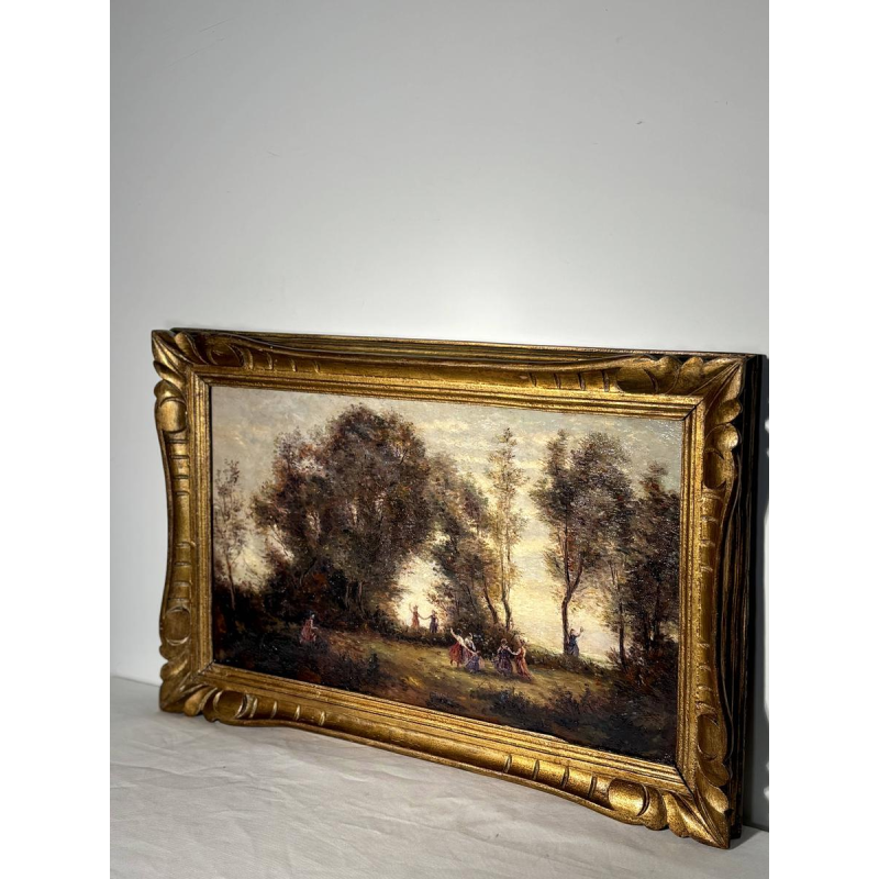 French School "Dance of the Nymphs" after Camille Corot, 19th century