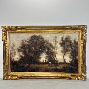 French School "Dance of the Nymphs" after Camille Corot, 19th century