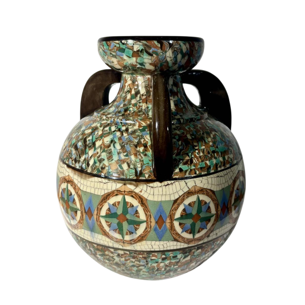 Jean Gerbino for Vallauris, rare ceramic vase with three handles, France, 20th century