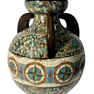 Jean Gerbino pour Vallauris, rare vase en céramique à trois anses, France XXe siècle