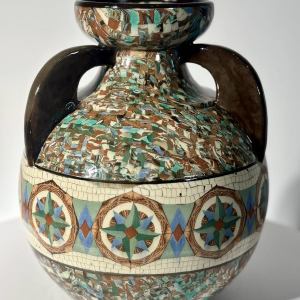 Jean Gerbino pour Vallauris, rare vase en céramique à trois anses, France XXe siècle