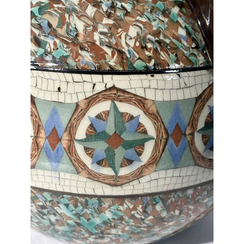 Jean Gerbino for Vallauris, rare ceramic vase with three handles, France, 20th century