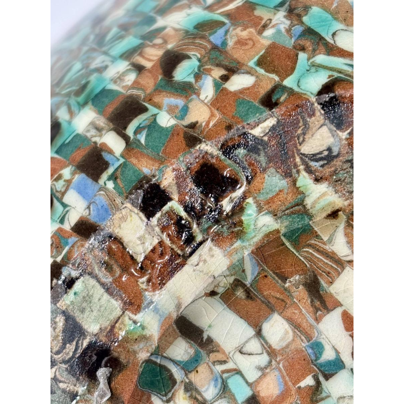 Jean Gerbino voor Vallauris, zeldzame keramische vaas met drie handvatten, Frankrijk, 20e eeuw