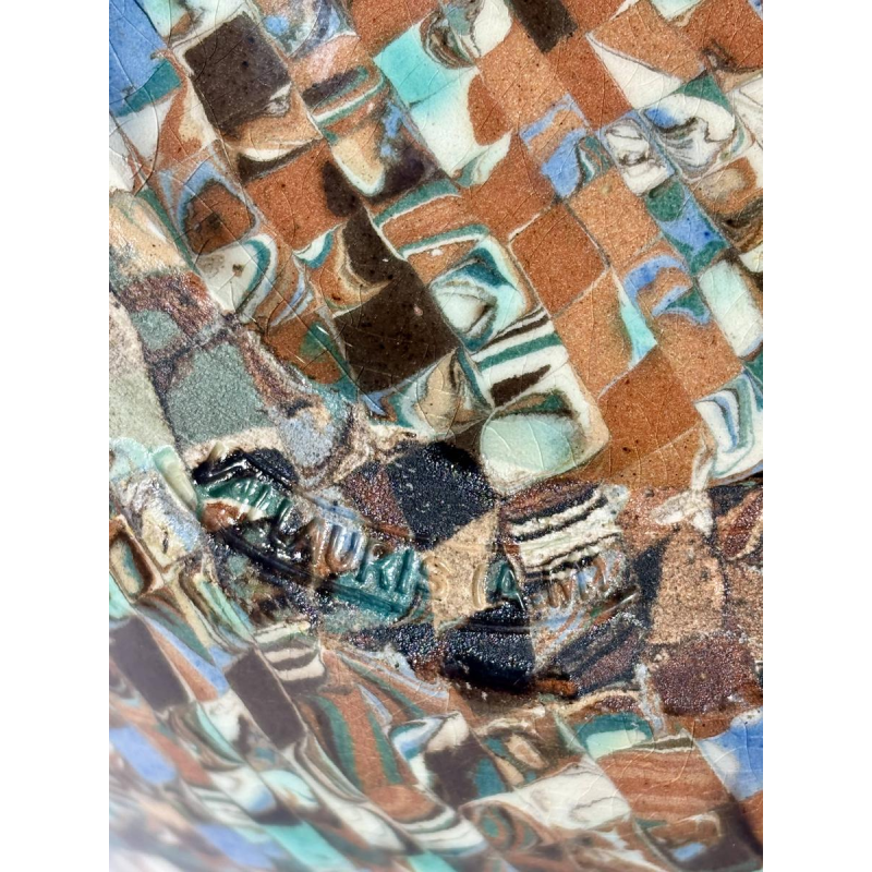 Jean Gerbino for Vallauris, rare ceramic vase with three handles, France, 20th century