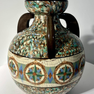 Jean Gerbino pour Vallauris, rare vase en céramique à trois anses, France XXe siècle