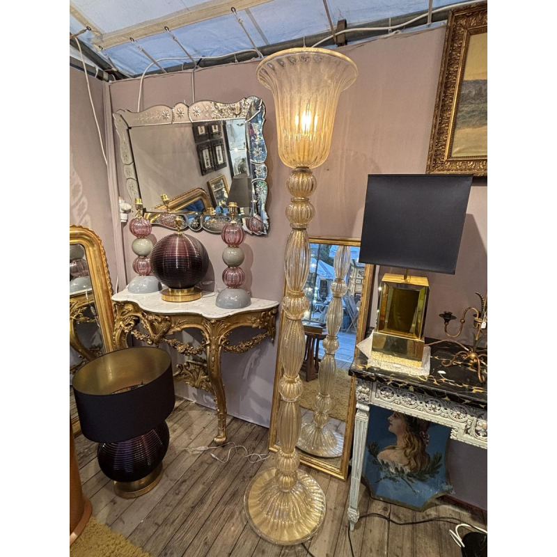 Barovier & Toso - Murano, monumental floor lamp in Italian Neoclassical style, ca 1960