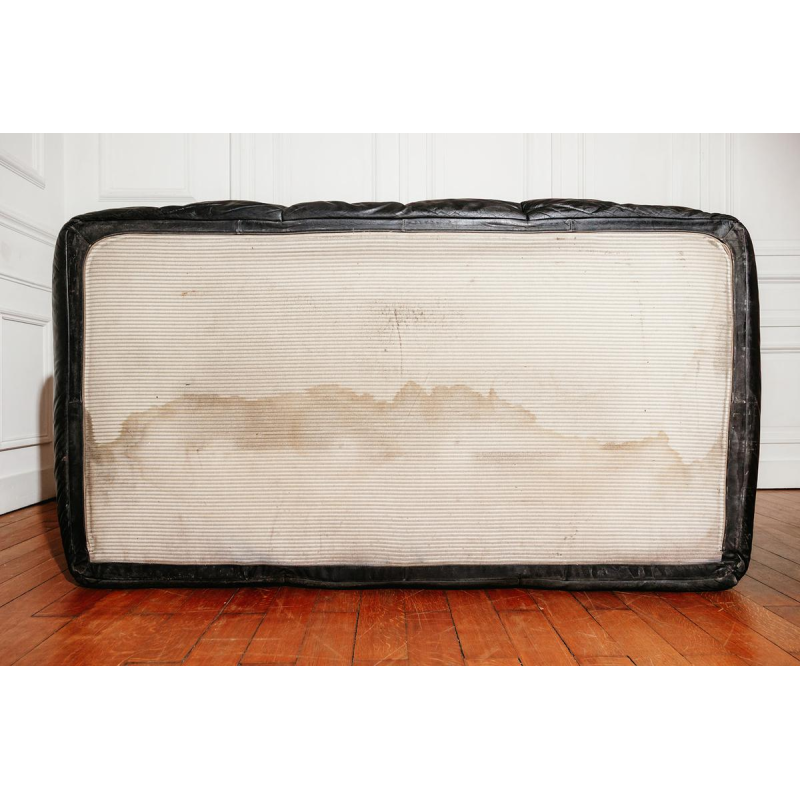 Michel Ducaroy voor Ligne Roset, leren bank in de vorm van een sloep, Frankrijk ca. 1970