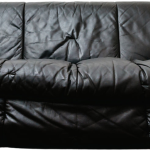 Michel Ducaroy voor Ligne Roset, leren bank in de vorm van een sloep, Frankrijk ca. 1970