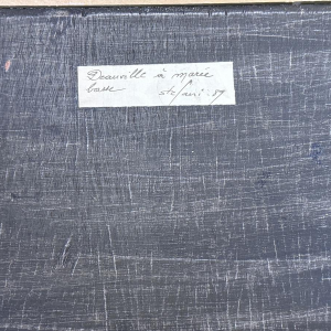 Pierre STEFANI «Deauville à marée basse» scène de plage, huile sur bois, XXe siècle