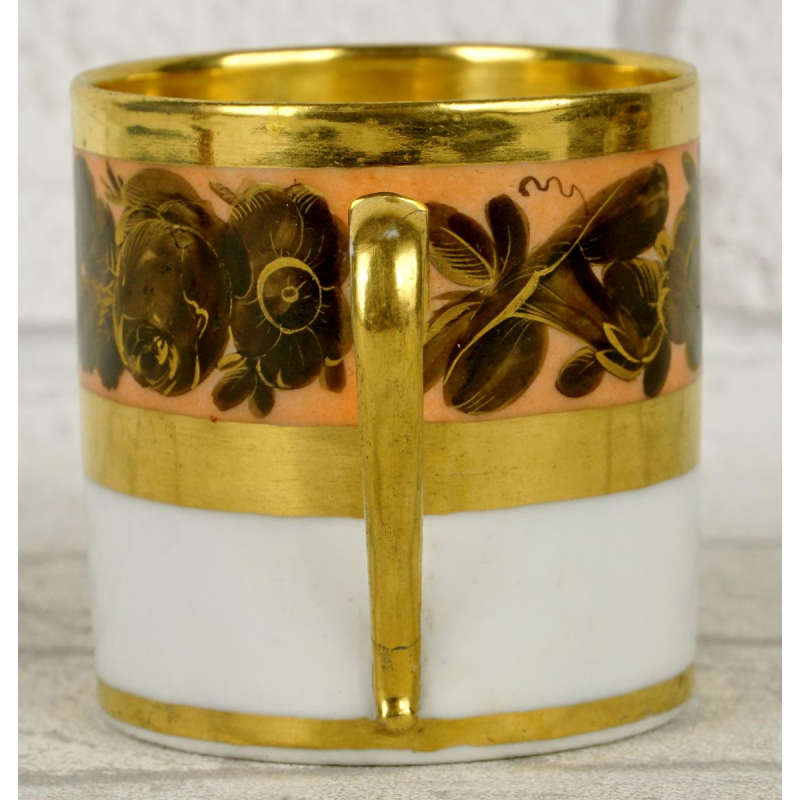 Paris porcelain, cup and saucer, early 19th century