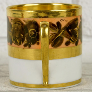 Porcelaine de Paris, tasse et sa soucoupe, début XIXe siècle