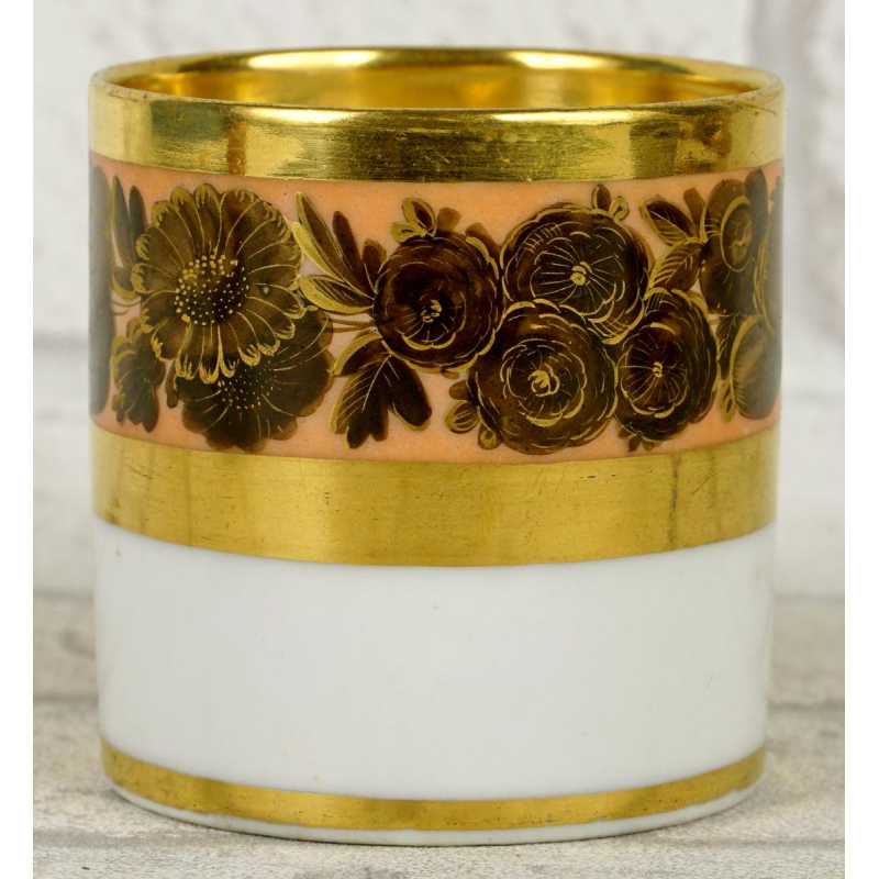 Porcelaine de Paris, tasse et sa soucoupe, début XIXe siècle