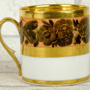 Paris porcelain, cup and saucer, early 19th century