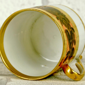 Porcelaine de Paris, tasse et sa soucoupe, début XIXe siècle