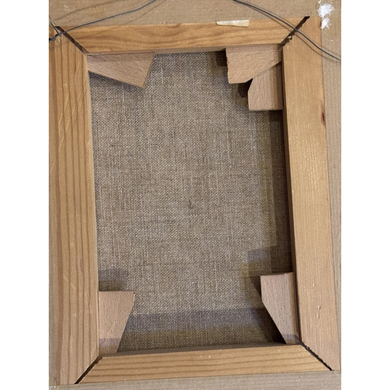 Marie-Louise BATARDY “Rue du boulot” Naïve painting, oil on canvas