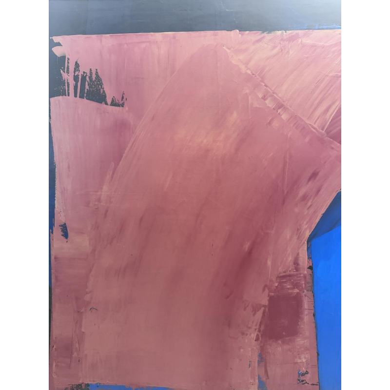 Serge DETRIAUX “Wisdom and Illusion” abstract painting, oil on panel, 20th century