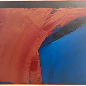 Serge DETRIAUX «Sagesse et Illusion» tableau abstrait, huile sur panneau, XXe siècle