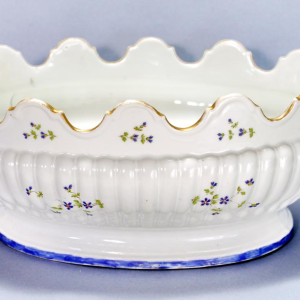 Porcelaine de Niderviller, verriere rafraîchissoir ovale, XVIIIe siècle