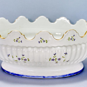 Niderviller porcelain, oval glass cooler, 18th century