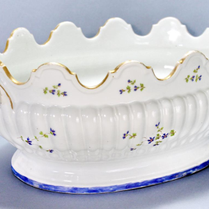 Porcelaine de Niderviller, verriere rafraîchissoir ovale, XVIIIe siècle